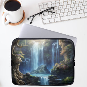 Enchanted Fantasy Waterfall Dreamscape Laptop Sleeve