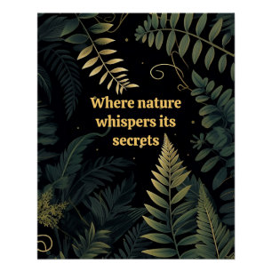 Enchanted Ferns:A Nature-Inspired Poster