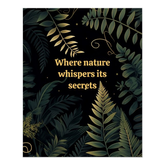 Enchanted Ferns:A Nature-Inspired  Poster (Front)