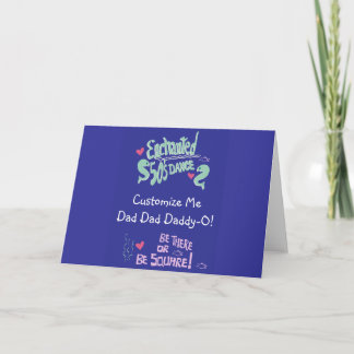 Enchanted Fifties Dance Card