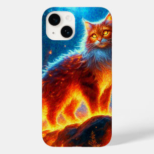 Enchanted Fire Feline Case-Mate iPhone 14 Case
