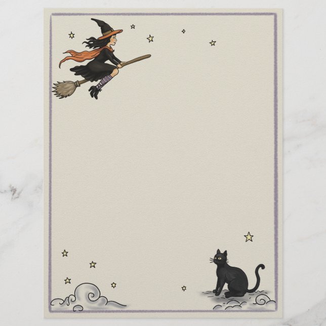 Enchanted Flight Unlined 8.5" x 11" Letterhead (Front)