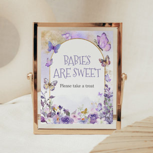 Enchanted Floral Butterfly Babies are Sweet Poster