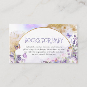 Enchanted Floral Butterfly Books for Baby Enclosure Card