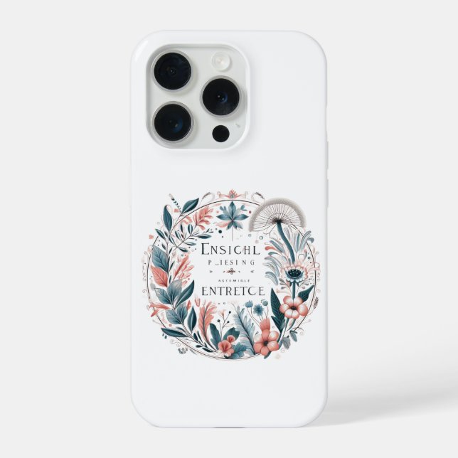  Enchanted Floral Elegance   iPhone Case (Back)