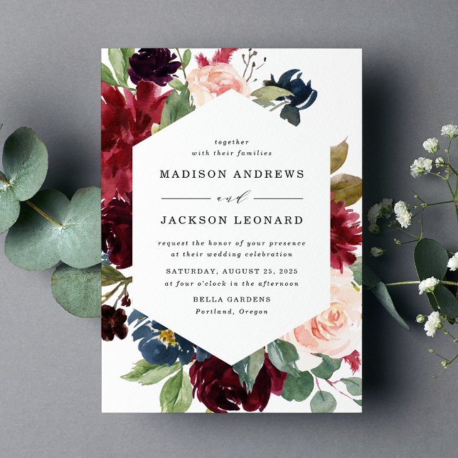 Enchanted Floral | Frame Wedding Invitation (Creator Uploaded)