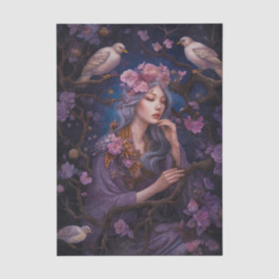 Enchanted Floral Maiden Storybook Fantasy Tissue Paper