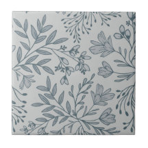 Enchanted Floral Meadow Dreams L4 Grey Blue