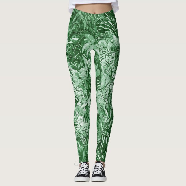 Enchanted Flowers in the Forest Leggings (Front)