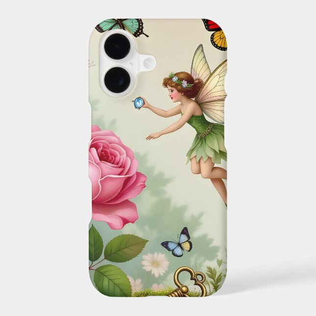 Enchanted Flroral Fairies Garden iPhone Case (Back)