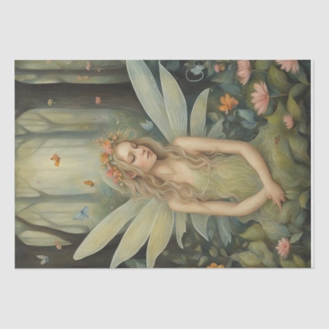 Enchanted Forest: A Whimsical Fairy Tale Decoupage Tissue Paper (Front)