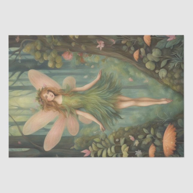 Enchanted Forest: A Whimsical Fairy Tale Decoupage Tissue Paper (Front)