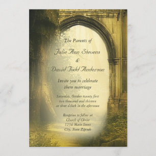 Enchanted Forest Arch Wedding Invitation