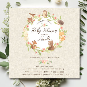 Enchanted Forest Baby Shower  Invitation