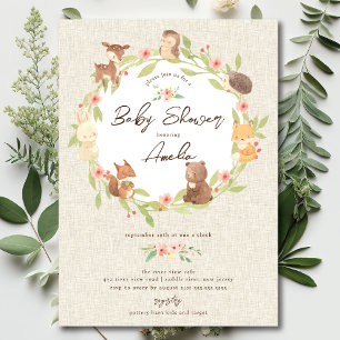 Enchanted Forest Baby Shower  Invitation