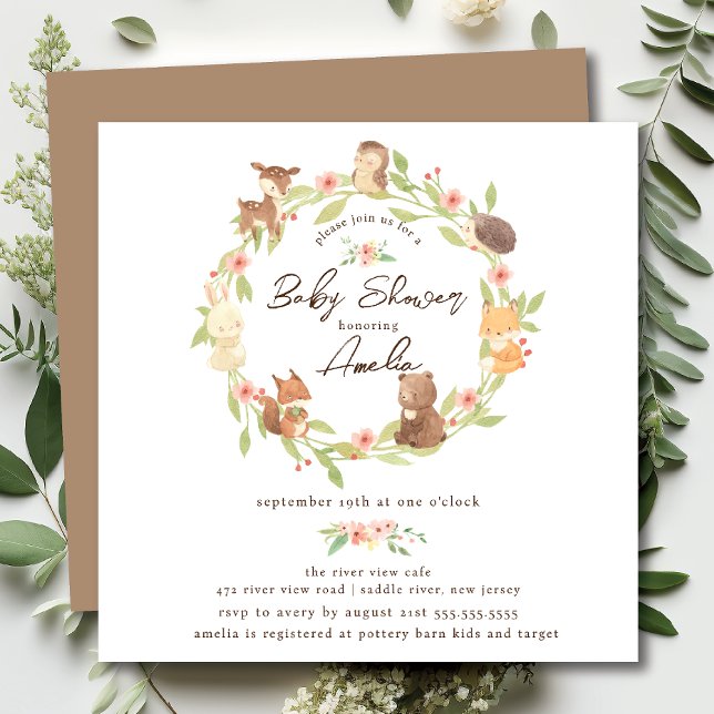 Enchanted Forest Baby Shower  Invitation (Creator Uploaded)