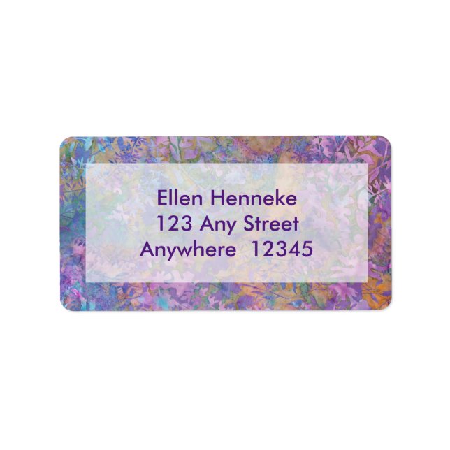 Enchanted Forest Batik Label (Front)