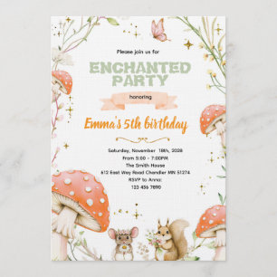 Enchanted Forest Birthday Invitation