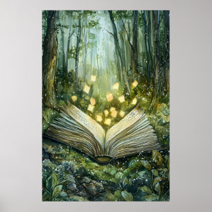 Enchanted Forest Book Of Magic  Poster