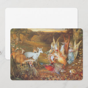 Enchanted Forest by artist John Anster Fitzgerald Invitation