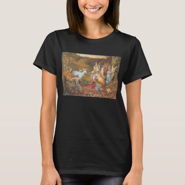 Enchanted Forest by artist John Anster Fitzgerald T-Shirt (Front)