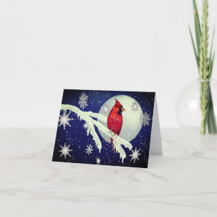 Enchanted Forest Cardinal Photo Christmas Card