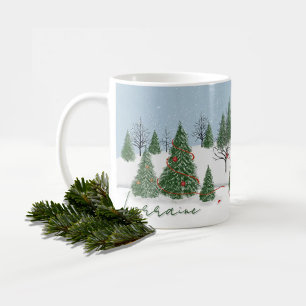 Enchanted Forest Christmas Day Mug
