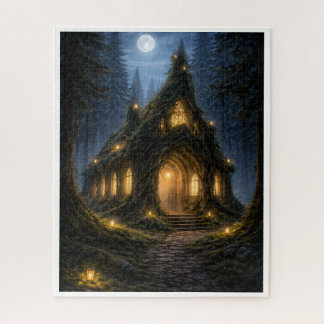 Enchanted Forest Church Puzzle - Moonlit Woodland 