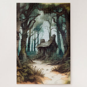 Enchanted Forest Cottage Jigsaw Puzzle