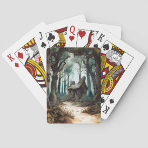 Enchanted Forest Cottage Playing Cards