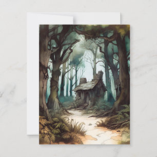 Enchanted Forest Cottage Postcard