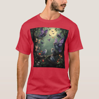 Enchanted Forest Creatures Halloween Ideas girl T-Shirt