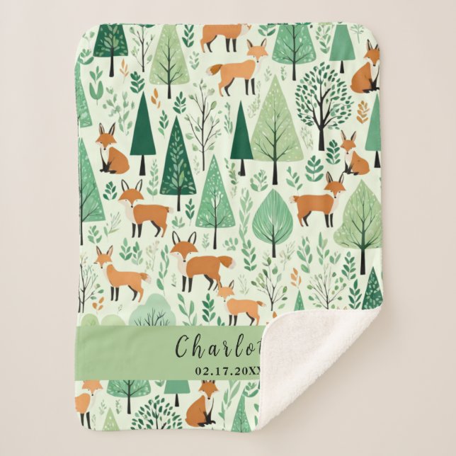 Enchanted Forest Cuddle Blanket (Front)