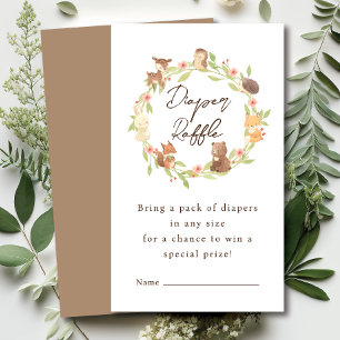 Enchanted Forest Diaper Raffle  Enclosure Card