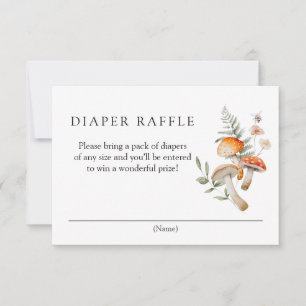 Enchanted Forest Diaper Raffle Enclosure Card