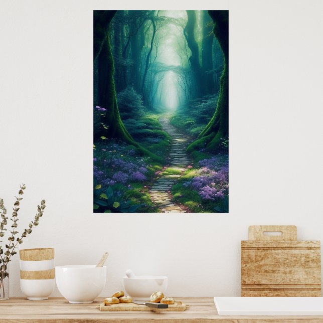 Enchanted Forest Downloadable Artwork Poster Print (Kitchen)