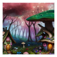 Enchanted Forest Dreamscape Mushroom Fantasy Fairy