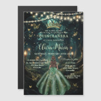 Enchanted Forest Emerald Green Dress Quinceañera