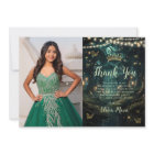 Enchanted Forest Emerald Green Quinceañera Photo