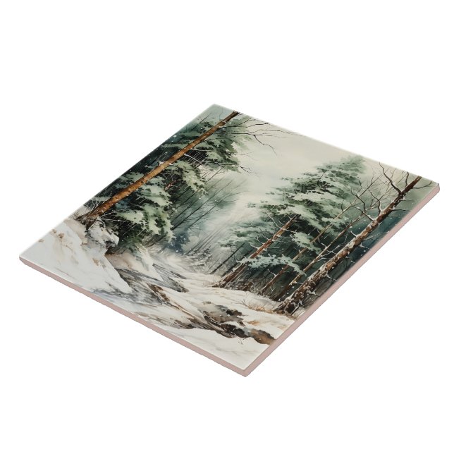 Enchanted Forest Escape Ceramic Tile (Side)