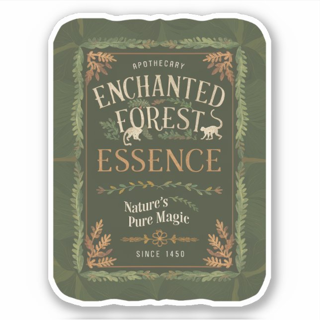 Enchanted Forest Essence Label Sticker (Front)