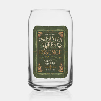 Enchanted Forest Essence Vintage Halloween Can Glass