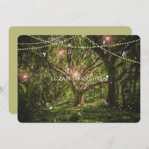 Enchanted Forest, Fairies, Wedding Invitation