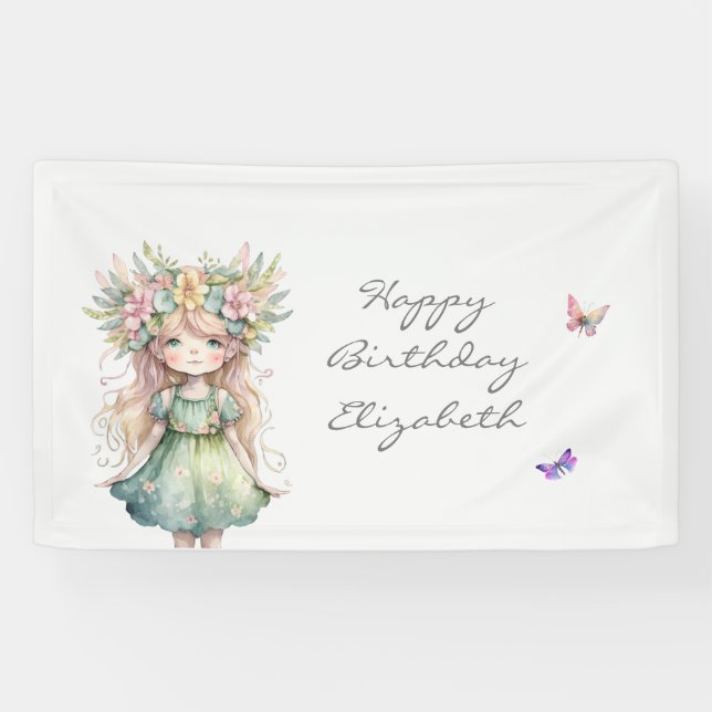 Enchanted Forest Fairy Banner (Horizontal)
