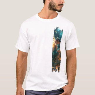Enchanted Forest Fairy Brushstroke Paint  T-Shirt
