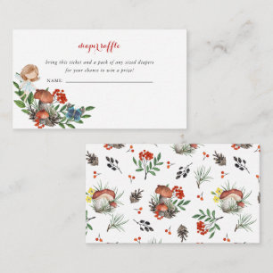 Enchanted Forest Fairy Diaper Raffle Enclosure Card