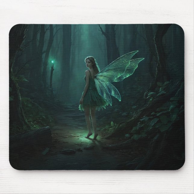 Enchanted Forest Fairy Fantasy Art Mouse Mat (Front)