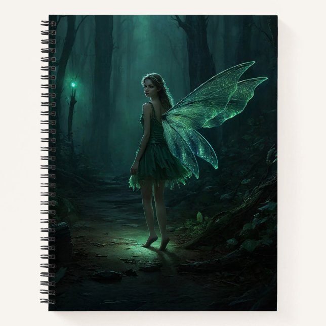 Enchanted Forest Fairy Fantasy Art Notebook (Front)