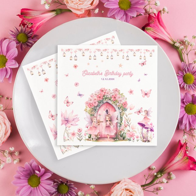Enchanted Forest Fairy Floral Garden Napkins (Creator Uploaded)