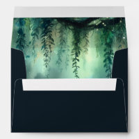 Enchanted Forest Fairy Lights Garden Dark Wedding